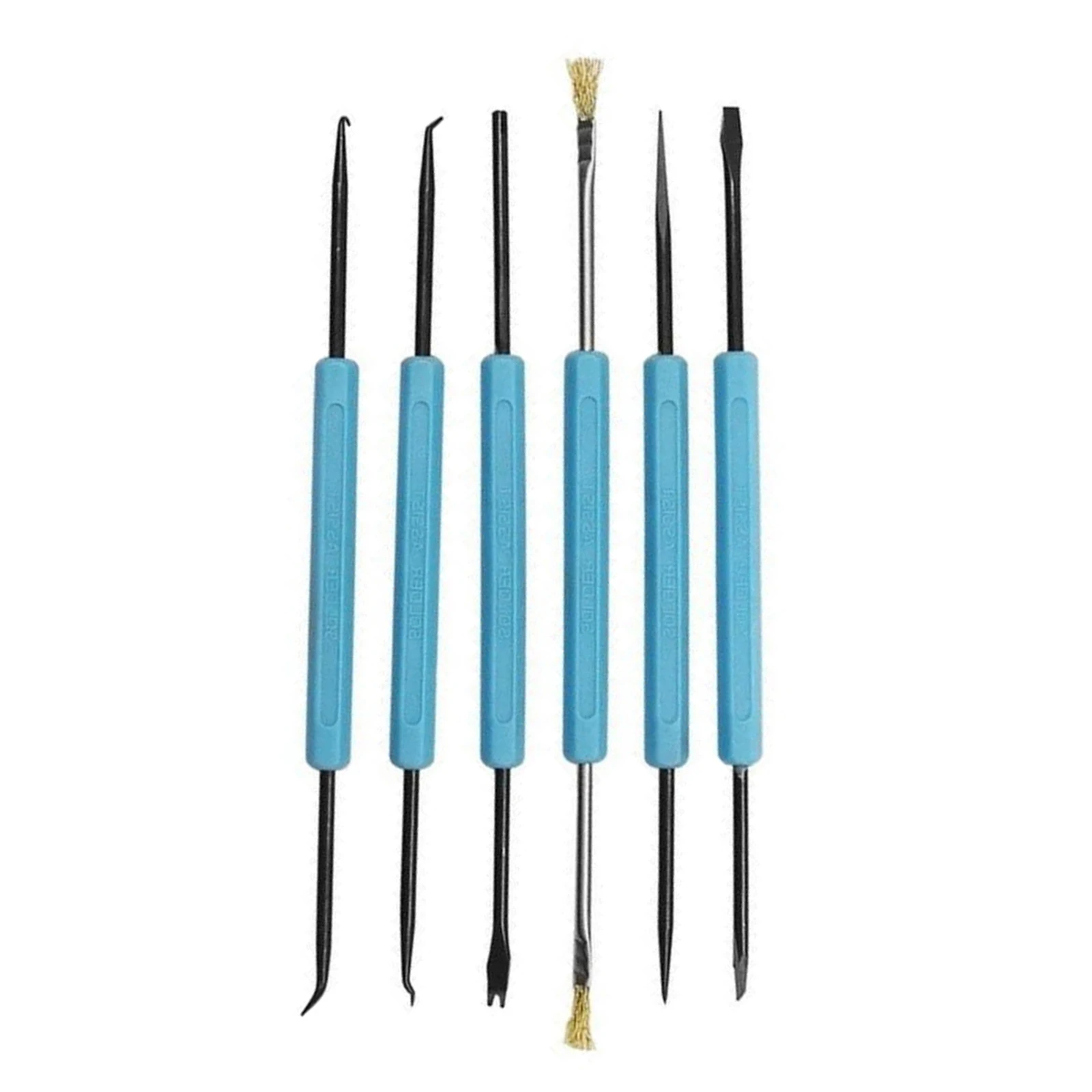 6Pcs/Set Desoldering Aid Tool Kit Soldering Aid Assist Repair Tools PCB Cleaning Repair Tool Electronic Components Welding Tool
6Pcs/Set Desoldering Aid Tool Kit Soldering Aid Assist Repair Tools PCB Cleaning Repair Tool Electronic Components Welding Tool