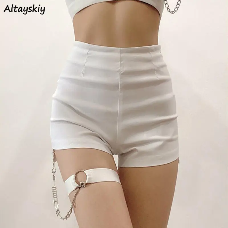 Skinny Shorts Women Chain Hotsweet Leg Ring Summer Sexy Stretchy All-match Solid Chic High Waist Korean Style Fashion Leisure
Skinny Shorts Women Chain Hotsweet Leg Ring Summer Sexy Stretchy All-match Solid Chic High Waist Korean Style Fashion Leisure