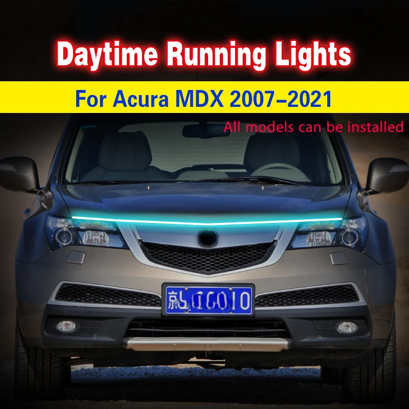 

1pcs Universal DRL Led Daytime Running Light Waterproof For Acura MDX 2007-2021 12v Auto Decorative Atmosphere Lamps