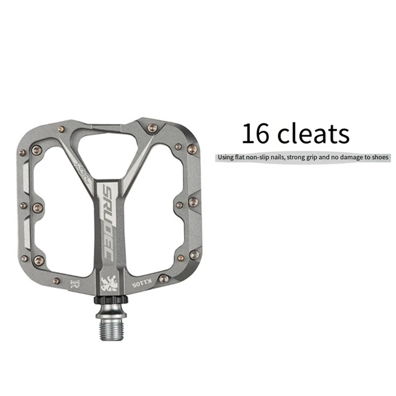 SRUOEC Triperin Sealed Bearing Bicycle Pedals Set Kit Anti-Slip Road Bike Pedals Kit Silver Aluminum Alloy
SRUOEC Triperin Sealed Bearing Bicycle Pedals Set Kit Anti-Slip Road Bike Pedals Kit Silver Aluminum Alloy