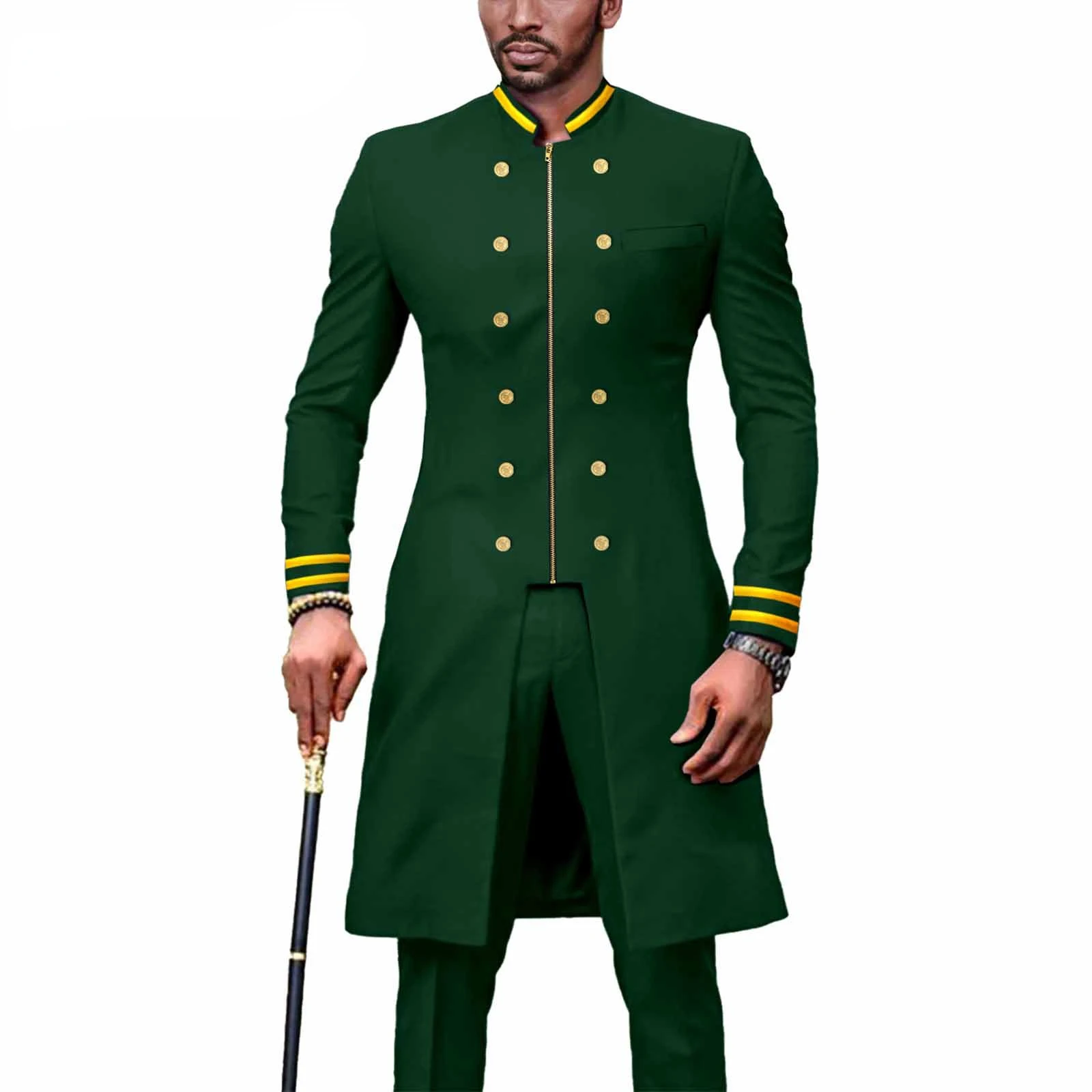 

Peak Collar Men Suits Slim Fit Notched Green Mens Suit Blazers Jackets Pants 2 Piece Formal Causal Business Wedding Groom Wear