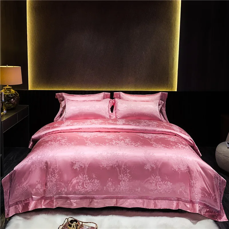 New Premium Royal 20% Silk and 80% Cotton Bedding Set Queen Size King Size Four Piece Duvet Cover Bed Sheet Pillow Cover
New Premium Royal 20% Silk and 80% Cotton Bedding Set Queen Size King Size Four Piece Duvet Cover Bed Sheet Pillow Cover