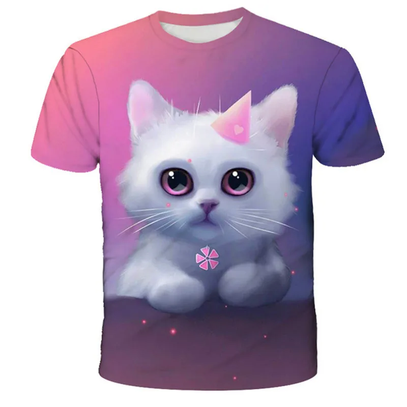 Cat Animals T-shirt Harajuku Short Sleeve Cartoon Graphic 3D Super Cool Fashion T-shirt For Kids Boys Hip Hop Unisex Clothes
Cat Animals T-shirt Harajuku Short Sleeve Cartoon Graphic 3D Super Cool Fashion T-shirt For Kids Boys Hip Hop Unisex Clothes