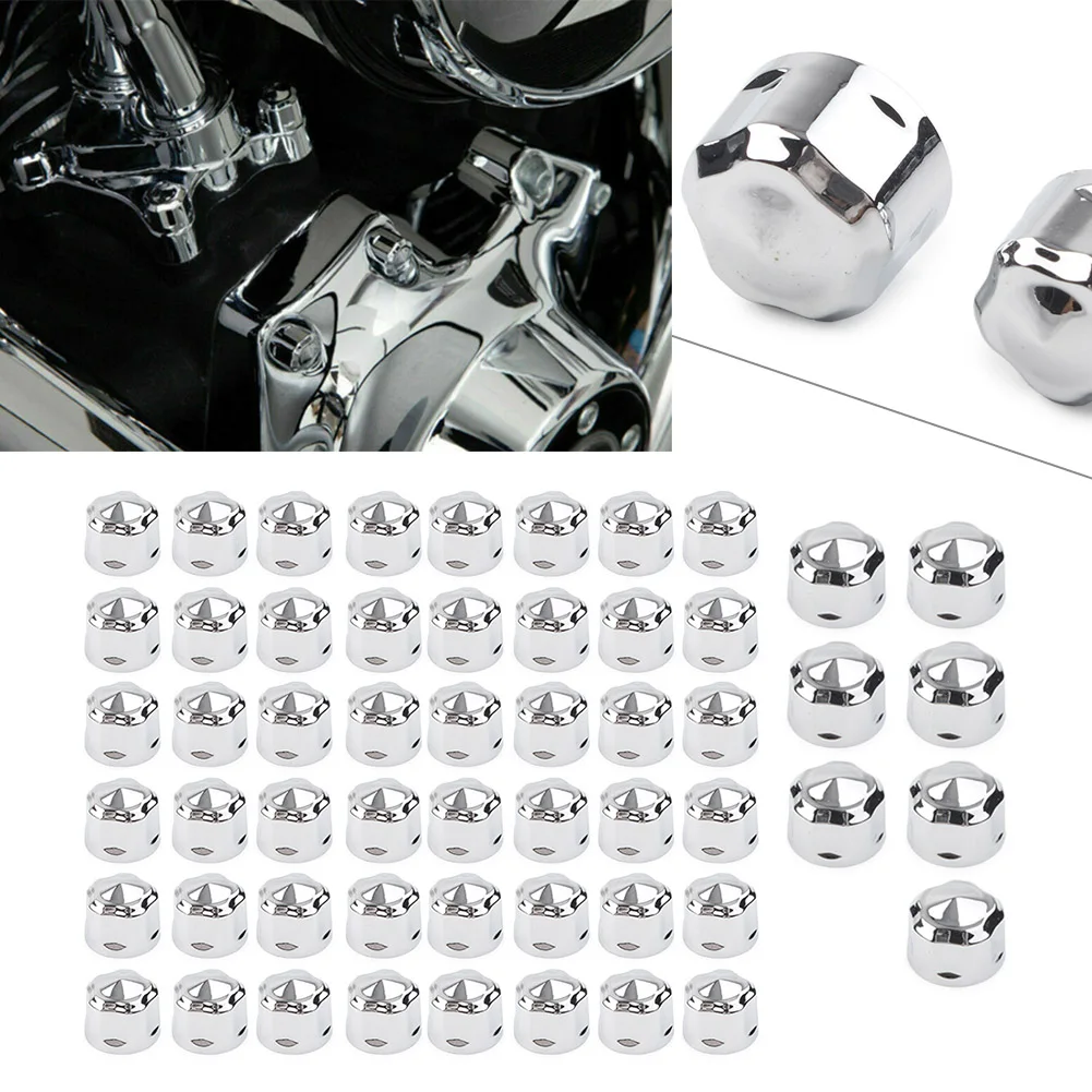 55PCS/Set Chrome Black Motorbike Engine Bolts Cap Set For Harley Road King Electra Glide 1999-2016 FLHX FLHTK
55PCS/Set Chrome Black Motorbike Engine Bolts Cap Set For Harley Road King Electra Glide 1999-2016 FLHX FLHTK