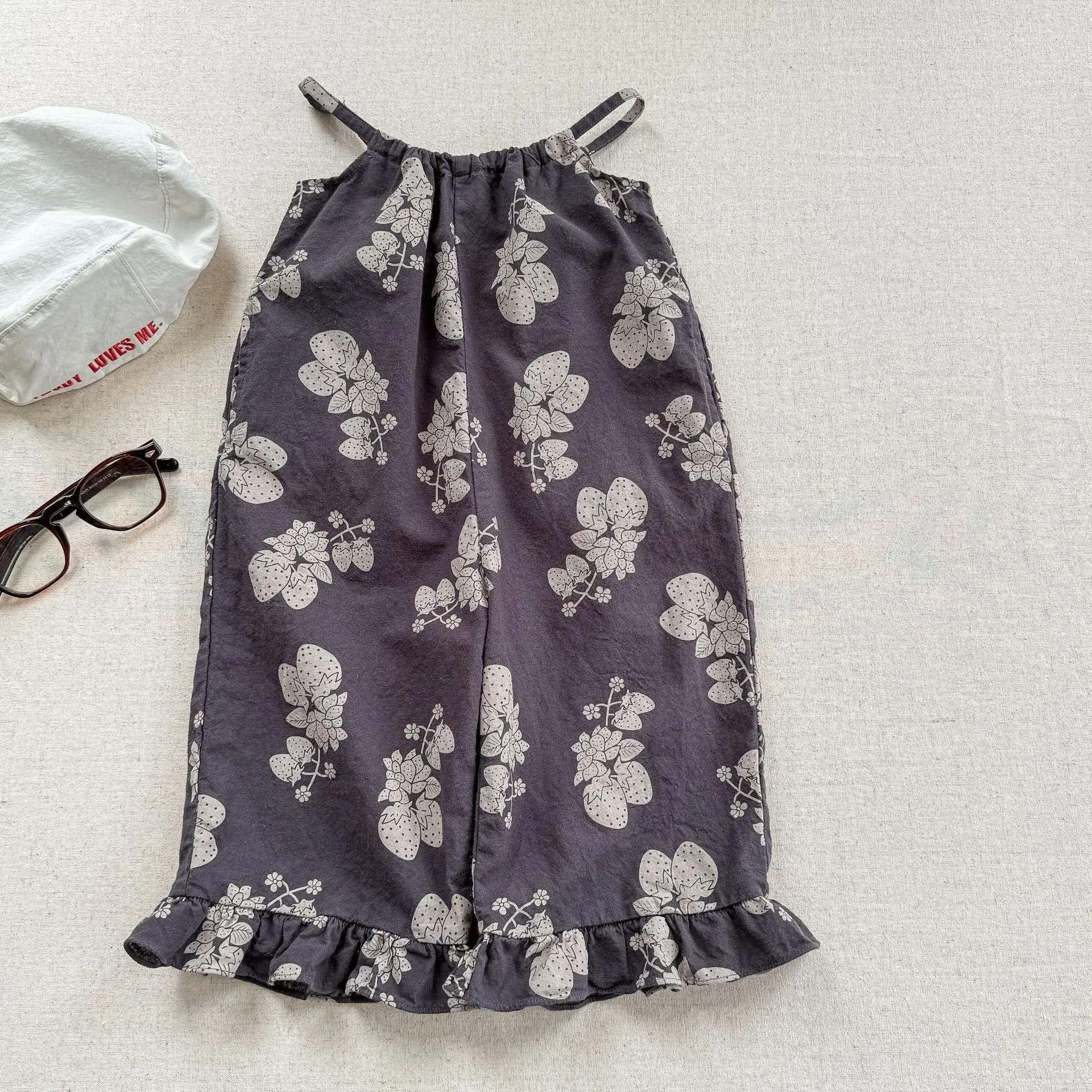 2025 Summer New Girls Loose Sling Pants Fashion Kids Girls Overalls Children Wide Leg Pants Baby Casual Trousers Girls Clothes 19 S91b8f2e1442547e4a0735692dc9aaef8K