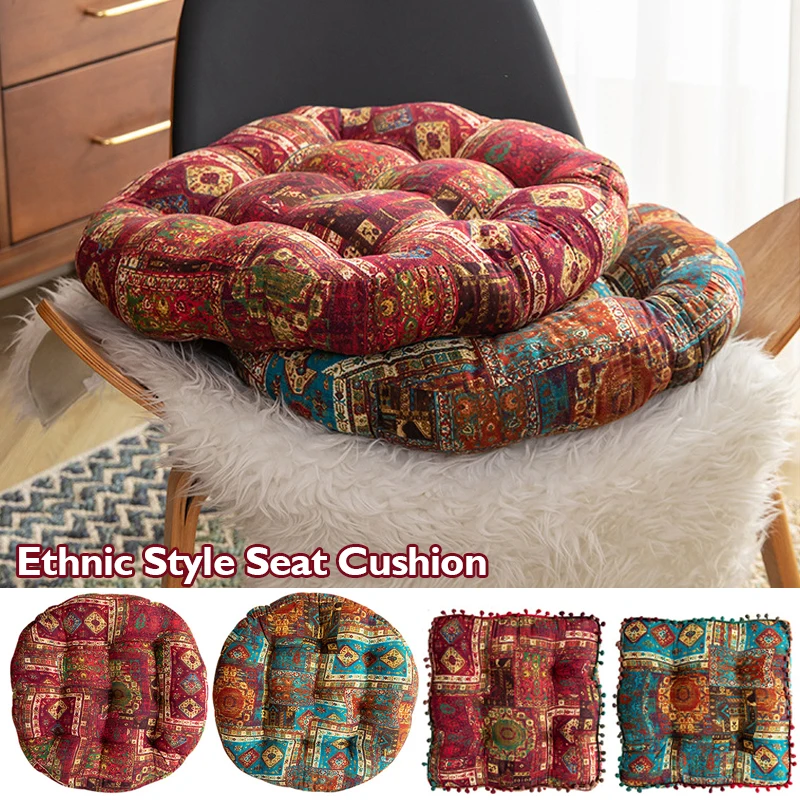 

Bohemian Style Floor Cushion Meditation Futon Bay Window Tatami Mat Thicken Soft Seat Pad Living Room Office Chair Cushion