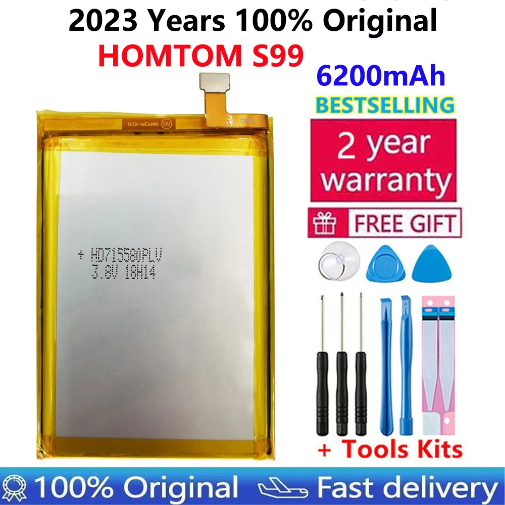 100% Original New High Quality 6200mAh Battery For HOMTOM S99 Mobile Phone batteries + Gift Tools
100% Original New High Quality 6200mAh Battery For HOMTOM S99 Mobile Phone batteries + Gift Tools