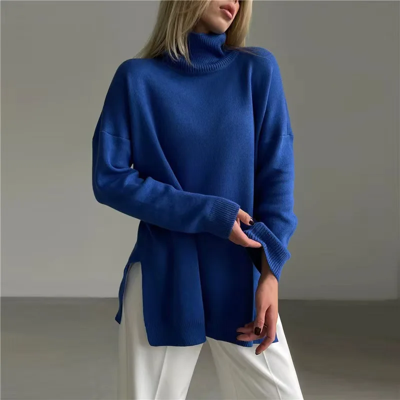 Autumn Winter Women'S Turtleneck Sweater Solid Elegant Thick Warm Long Sleeve Knitted Pullovers Ladies Casual Basic Jumpers Tops
Autumn Winter Women'S Turtleneck Sweater Solid Elegant Thick Warm Long Sleeve Knitted Pullovers Ladies Casual Basic Jumpers Tops