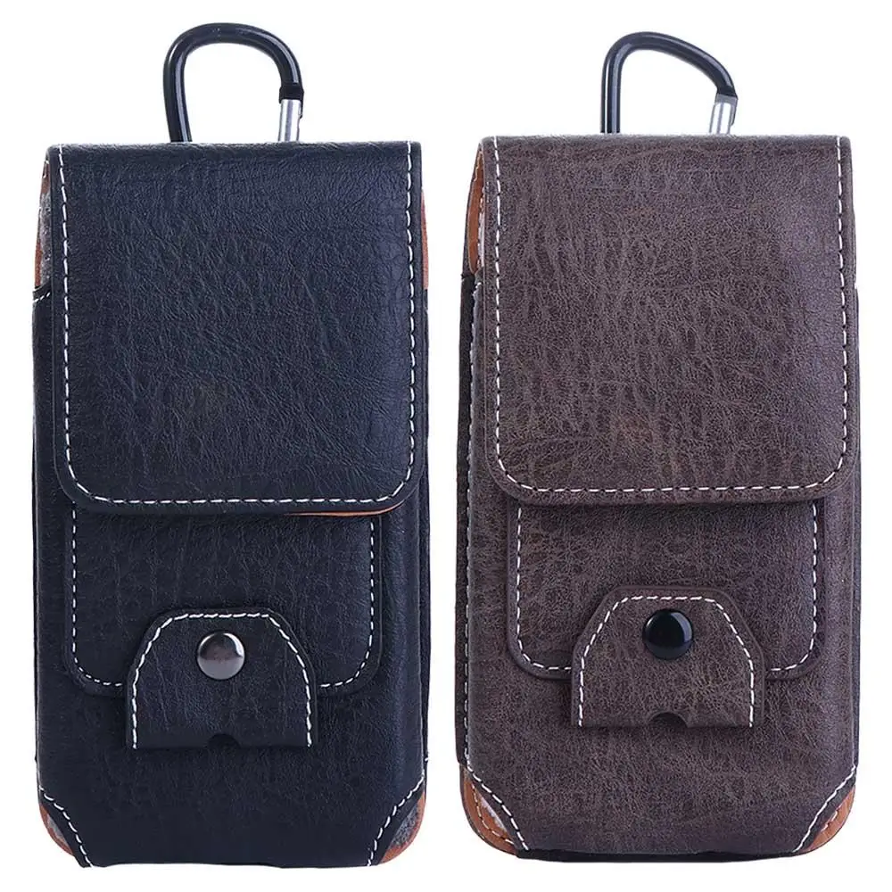 

Outdoor Camping Cards Holder Wallet Pouch Holster Cover Flip Pockets Bum Bag Belt Clip Holster Leather Phone Case Waist Bag