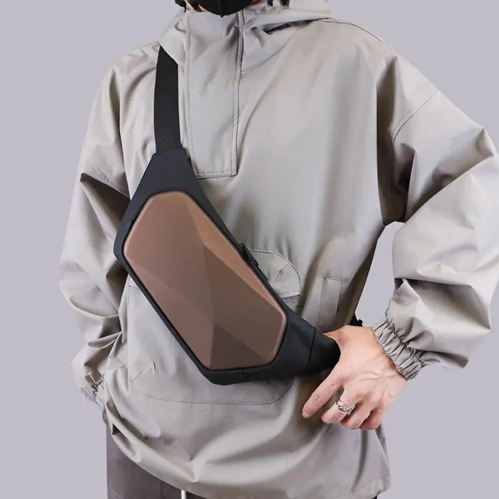 

Trendy Men's Sports Waist Bag Cool Slant Cross Shoulder Backpack Oxford Cloth Outdoor Casual Backpack