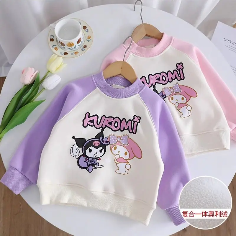 Sanrio Kawaii Kuromi Anime Autumn Winter Fleecing Hoodie Cute My Melody Cartoon Leisure Long Sleeve Jacket Gifts for Girls
Sanrio Kawaii Kuromi Anime Autumn Winter Fleecing Hoodie Cute My Melody Cartoon Leisure Long Sleeve Jacket Gifts for Girls