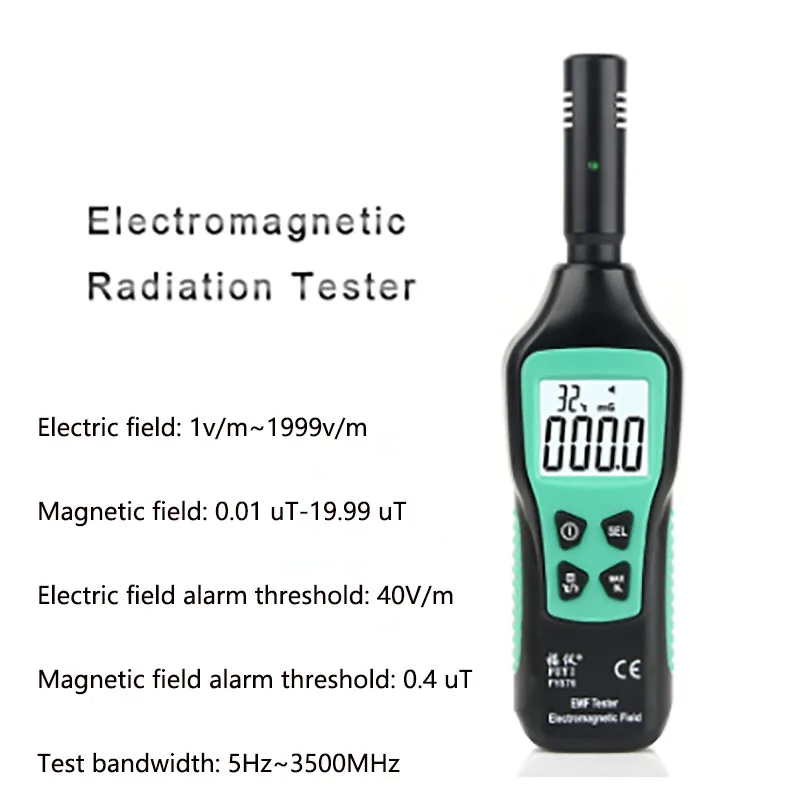 

FY876 Electromagnetic Radiation Tester Household Appliance Radiometer Field Strength Meter Environmental Detection Radiometer