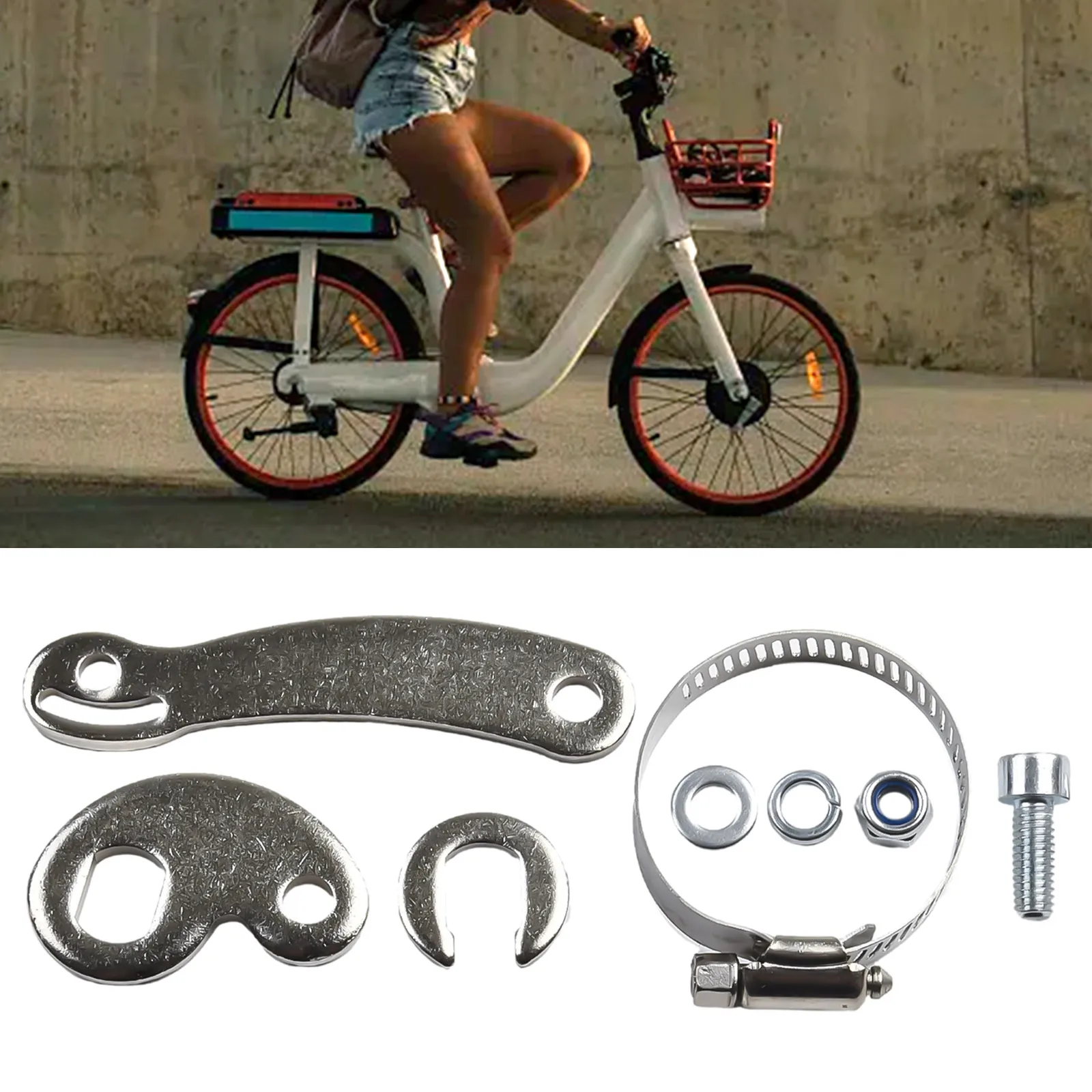 8pcs/set Torque Arm Prevent Motor From Coming Loose From The Fork (front) Or Frame (rear) Electric Bike Accessories
8pcs/set Torque Arm Prevent Motor From Coming Loose From The Fork (front) Or Frame (rear) Electric Bike Accessories