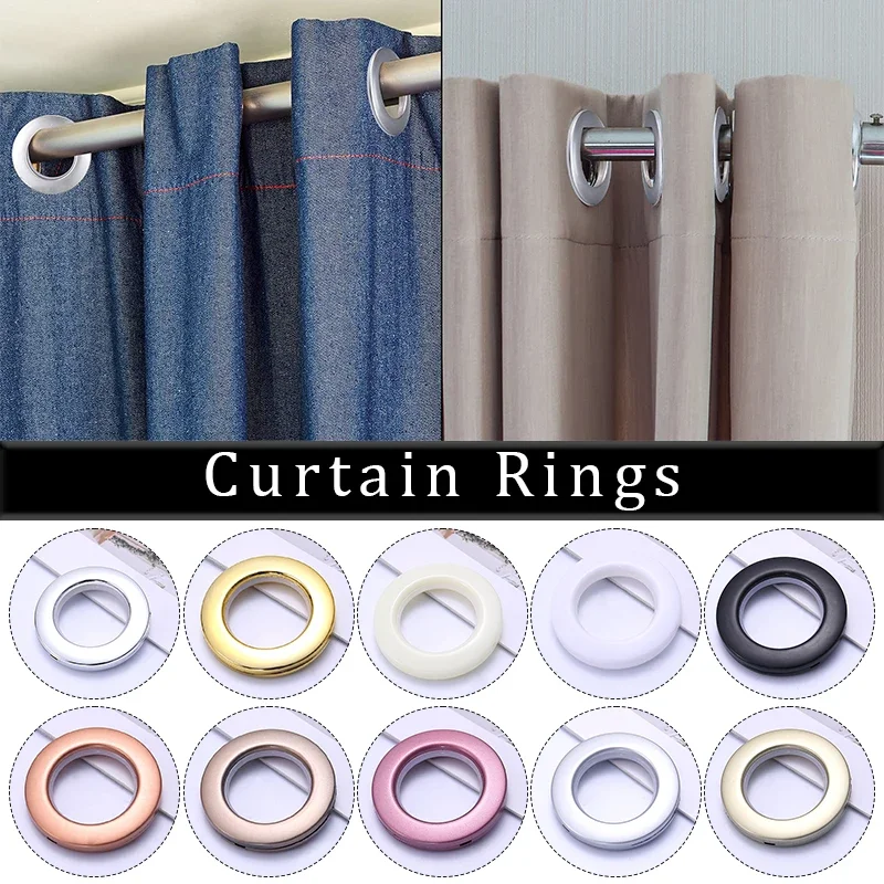 

Top Eyelet Rings Metal 80pcs Noise Ring DIY Curtain Home Grommet Roman Low Rod Accessories