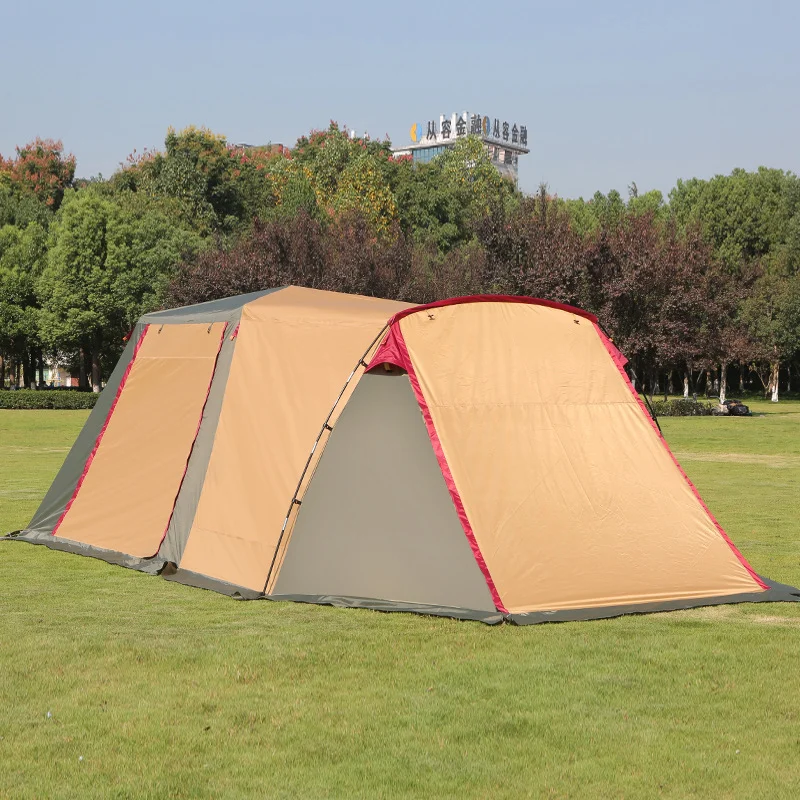 

Ultralarge One Hall One Bedroom 8-12 Person Double Layer Automatic Camping Tent Large Gazebo Barraca Camping