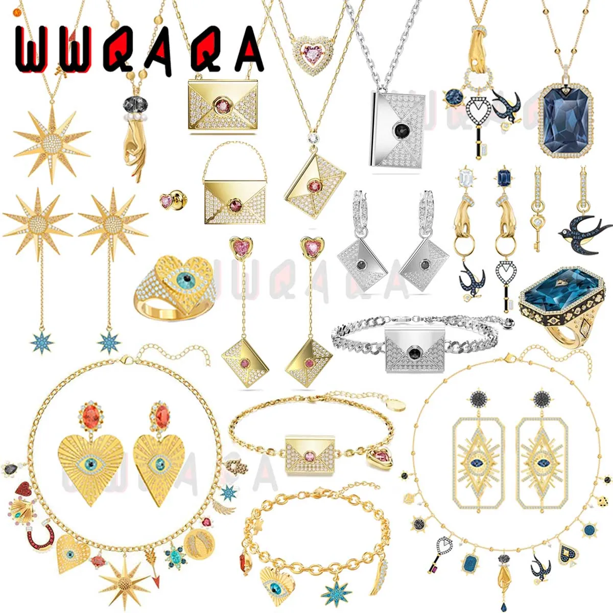 2024 New Trend Original Fine Jewelry Set Charm Delicate Gold Sun Heart Playing Cards Austrian Crystal Women's Earrings With Logo
2024 New Trend Original Fine Jewelry Set Charm Delicate Gold Sun Heart Playing Cards Austrian Crystal Women's Earrings With Logo