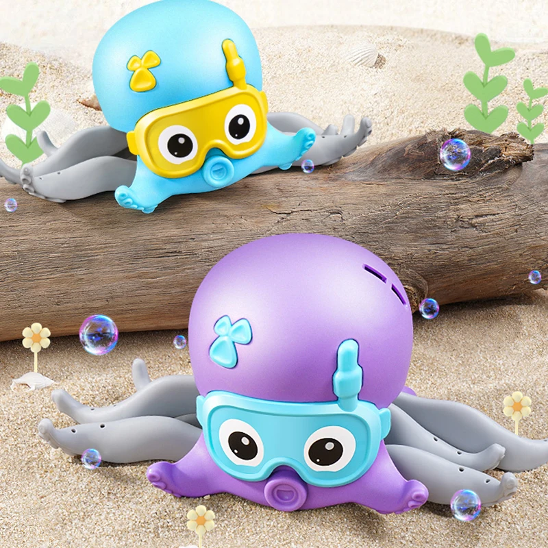 

Bath Shower Octopus Bathing Toys for Baby Boys 0 12 Months Kids Crawling Beach Toys Toddler Bathtub Bathroom Swimming Pool Water