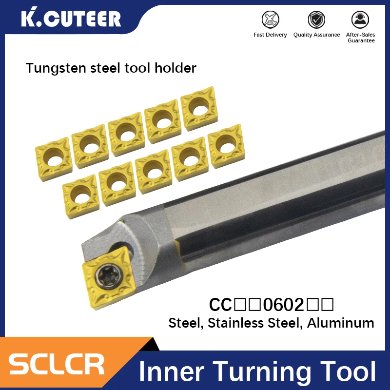 C04H-SCLCR03 C08K-SCLCR06 C12M-SCLCR06 Tungsten steel cutter bar Internal hole Turning Tool CCMT carbide blade lathe tool set
C04H-SCLCR03 C08K-SCLCR06 C12M-SCLCR06 Tungsten steel cutter bar Internal hole Turning Tool CCMT carbide blade lathe tool set
