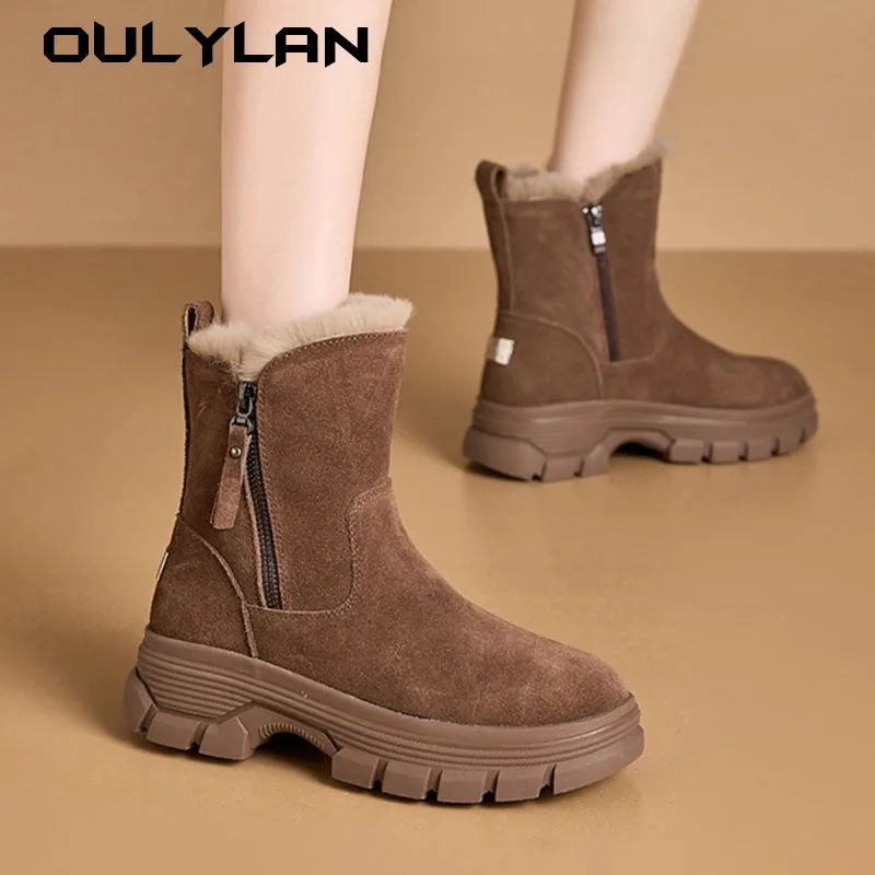 Snow Boots Women's 2024 New Winter Thick Cotton Warm Short Boots Women Casual Plush Outdoor Leather High Top Ladies Shoes
Snow Boots Women's 2024 New Winter Thick Cotton Warm Short Boots Women Casual Plush Outdoor Leather High Top Ladies Shoes