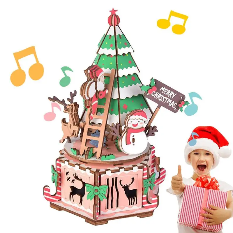 3D деревянные головоломки, музыкальная шкатулка, креативная Волшебная музыкальная шкатулка, милая веселая Рождественская шкатулка, музыкальная шкатулка, Наборы для творчества для детей, Рождественский подарок 
3D деревянные головоломки, музыкальная шкатулка, креативная Волшебная музыкальная шкатулка, милая веселая Рождественская шкатулка, музыкальная шкатулка, Наборы для творчества для детей, Рождественский подарок