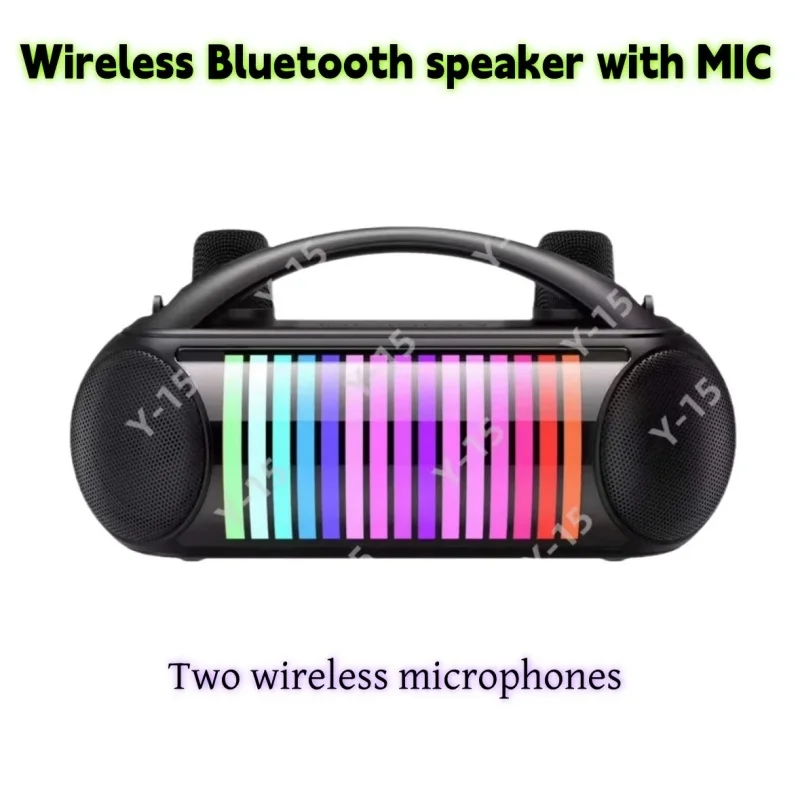 

Family KTV Audio Portable Bluetooth Speaker Home Theater Wireless Home Karaoke with MIC LED Light Outdoor Super Bass Subwoofer