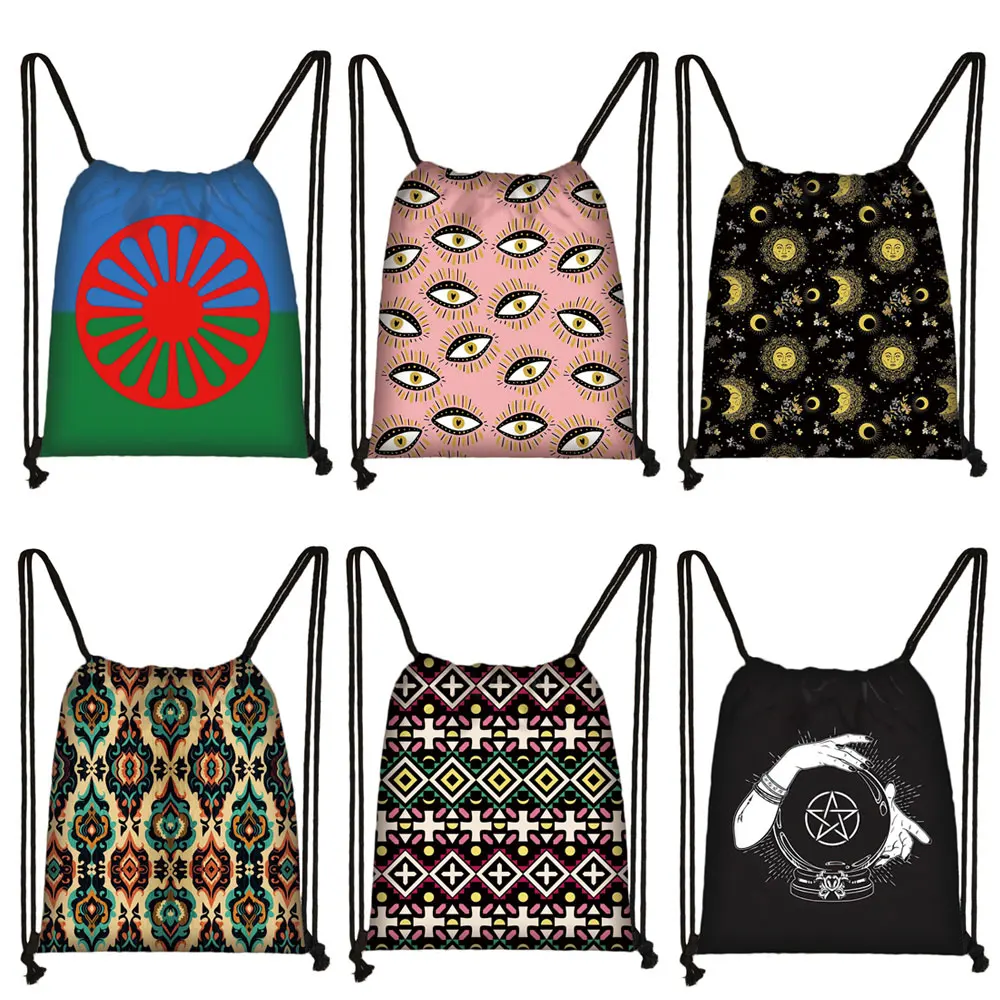 Romany Gypsy Print Backpack Women Canvas Drawstring Bag Large Storage Bags for Travel Shoes Holder Hippie Rucksack Book Bag
Romany Gypsy Print Backpack Women Canvas Drawstring Bag Large Storage Bags for Travel Shoes Holder Hippie Rucksack Book Bag