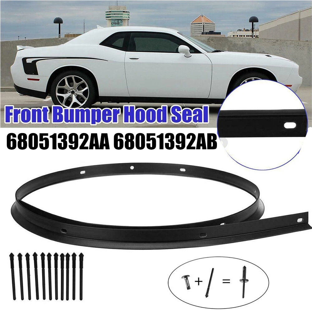 1x Car Front Fascia Bumper Hood Rubber Seal + 12pcs Plastic Rivets For Dodge-Challenger 2008-2022 #68051392AB Sealing Strip
1x Car Front Fascia Bumper Hood Rubber Seal + 12pcs Plastic Rivets For Dodge-Challenger 2008-2022 #68051392AB Sealing Strip