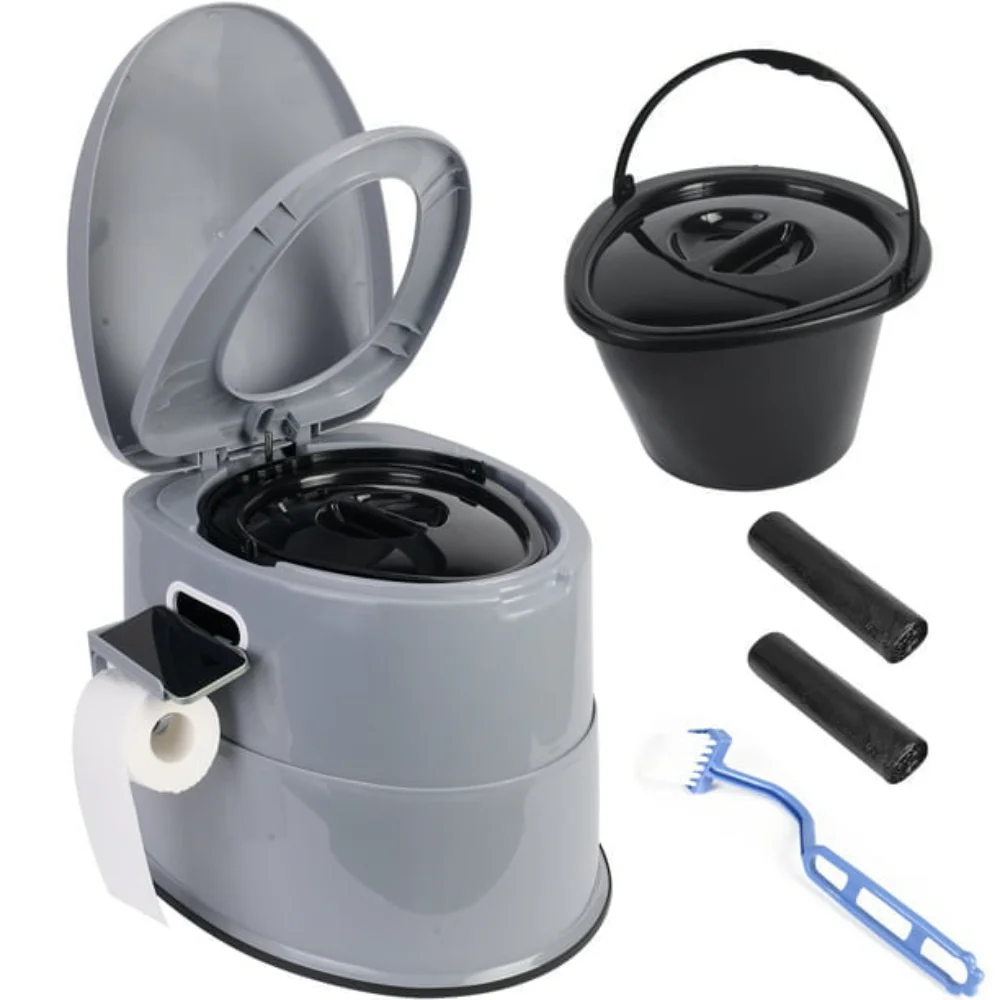 Portable Camping Toilet with Detachable Inner Bucket, 5.3 Gallon, Grey,freight free
Portable Camping Toilet with Detachable Inner Bucket, 5.3 Gallon, Grey,freight free
