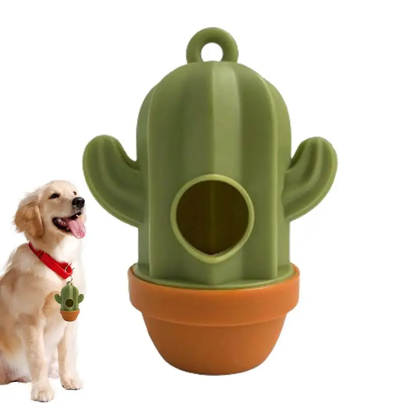 

Dog Waste Bag Dispenser Cactus Shape Poop Bags Portable Dog Poop Waste Storage Container Outdoor Puppy Cat Outdoor Pick Up Pets