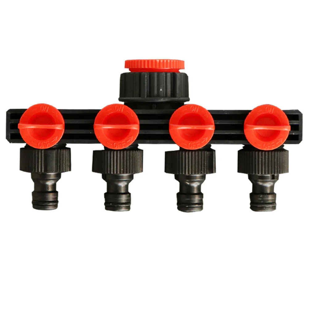 Garden Watering Irrigation Connectors 4 Way Tap Connected 1/2,3/4,1inch Pipe Or Faucet Water Diverter High Density Plastic Set
Garden Watering Irrigation Connectors 4 Way Tap Connected 1/2,3/4,1inch Pipe Or Faucet Water Diverter High Density Plastic Set