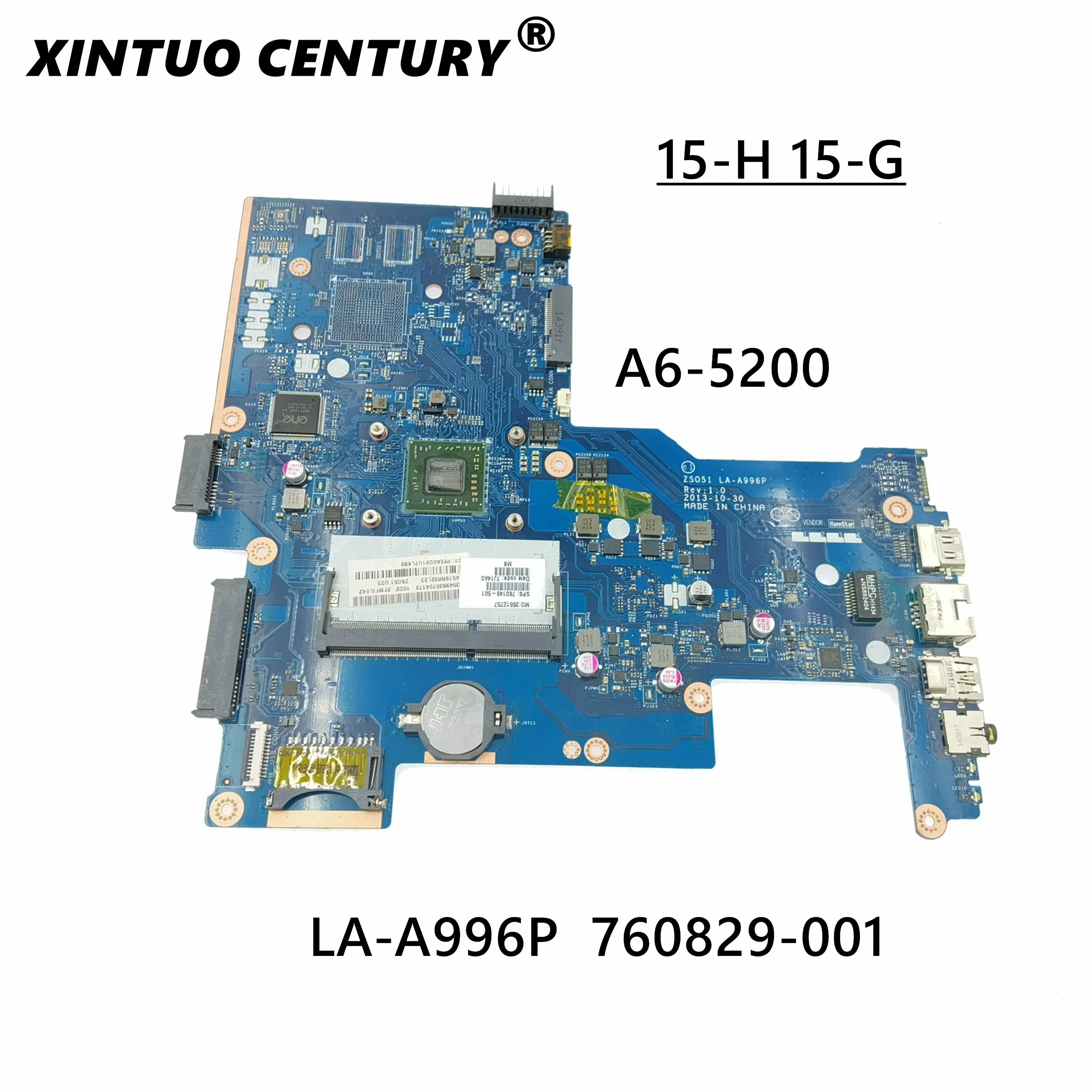 Материнская плата для ноутбука HP 15-G 15-H 760829-001 760149-501 с A6-5200 DDR3 100% рабочий
Материнская плата для ноутбука HP 15-G 15-H 760829-001 760149-501 с A6-5200 DDR3 100% рабочий