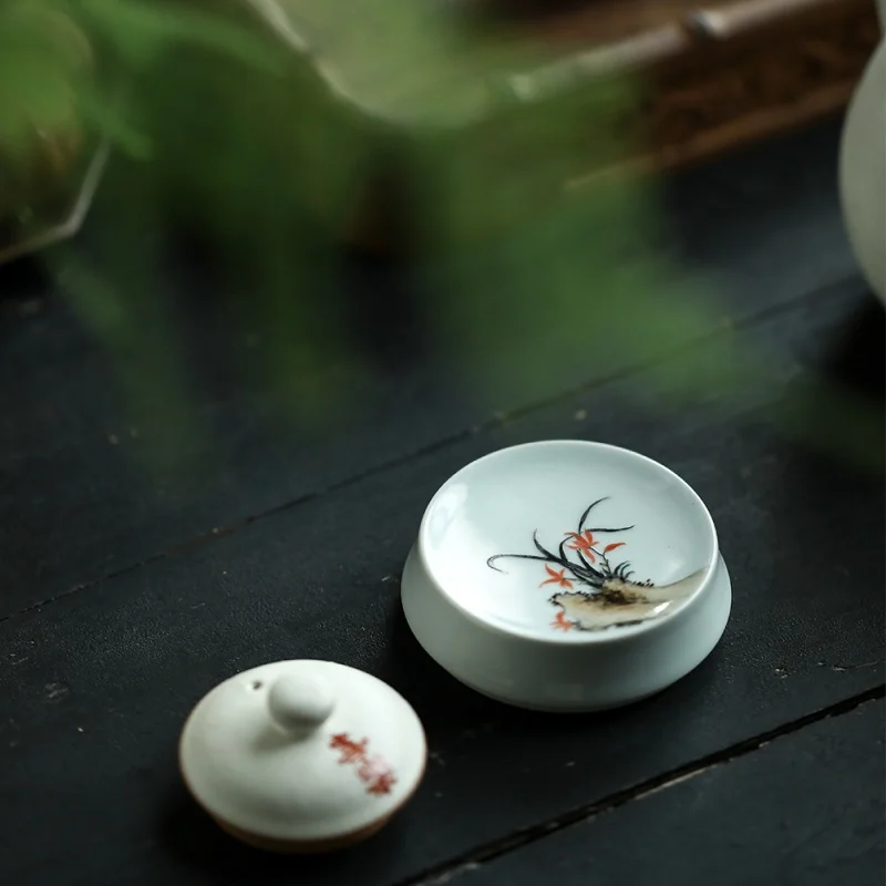 Jingdezhen Hand Painted Pastel Orchid Pattern Vintage Handmade Tire Cover Antique Green Lid Support Ceramic Teaware Accessories
Jingdezhen Hand Painted Pastel Orchid Pattern Vintage Handmade Tire Cover Antique Green Lid Support Ceramic Teaware Accessories