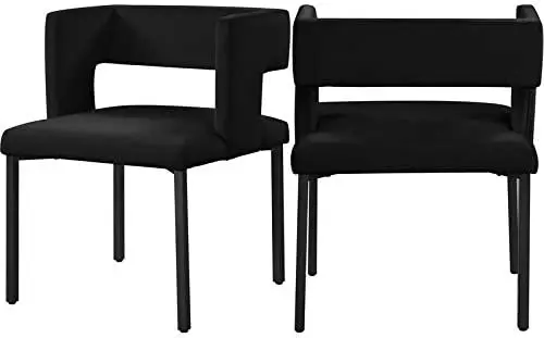 Meridian Furniture Caleb Collection Modern | Contemporary Upholstered Dining Chair with Unique Squared Back and Sturdy Iron Legs
Meridian Furniture Caleb Collection Modern | Contemporary Upholstered Dining Chair with Unique Squared Back and Sturdy Iron Legs
