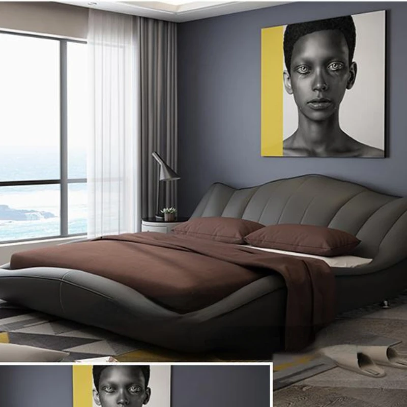 America Genuine leather bed frame Modern Soft Beds Home Bedroom Furniture cama muebles de dormitorio / camas quarto
America Genuine leather bed frame Modern Soft Beds Home Bedroom Furniture cama muebles de dormitorio / camas quarto
