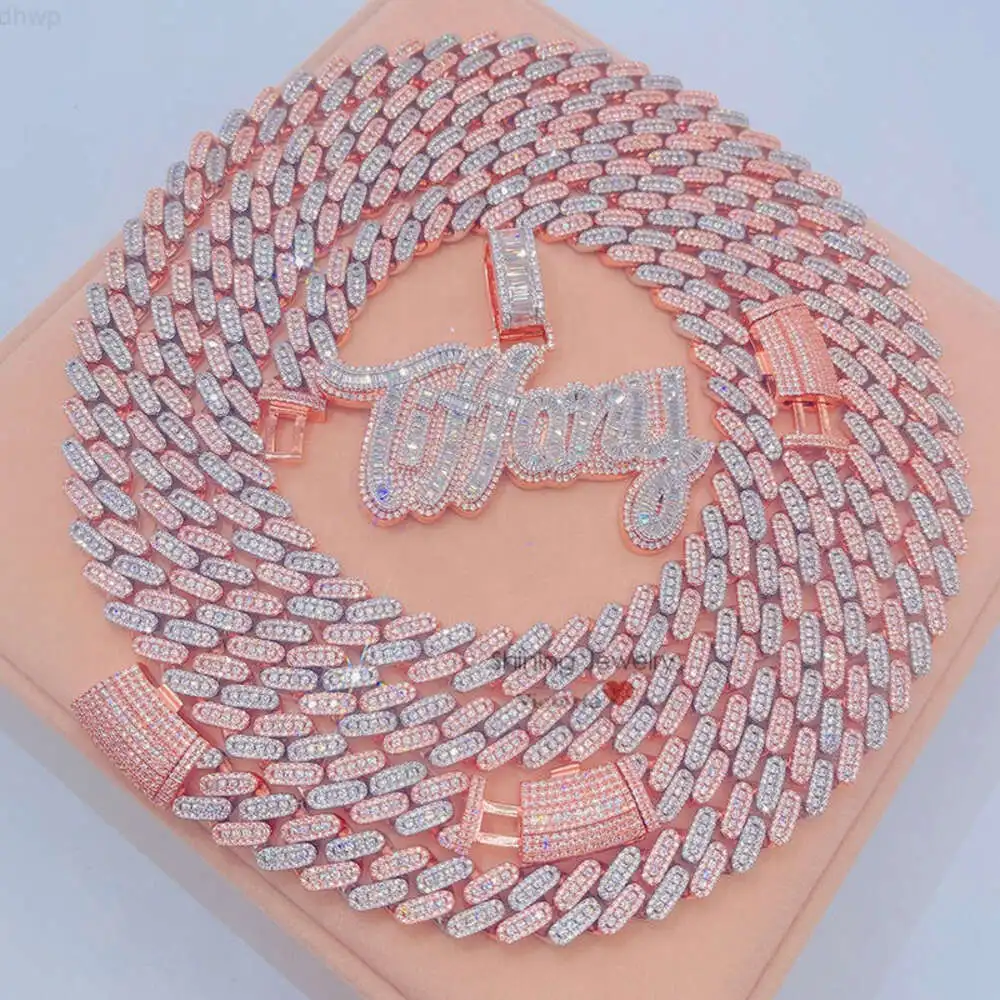 13mm Miami Cuban Link Chain with Custom Iced Out Name Pendant Hip Hop Moissanite Jewelry Set
13mm Miami Cuban Link Chain with Custom Iced Out Name Pendant Hip Hop Moissanite Jewelry Set