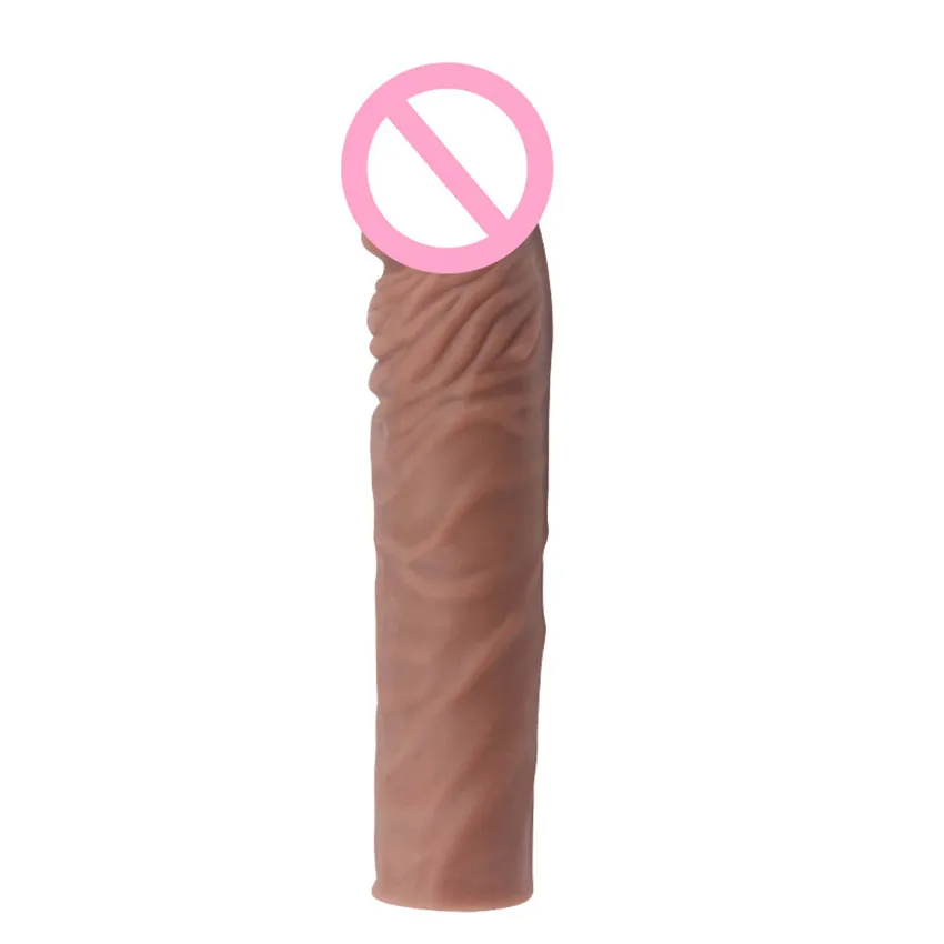 

Реалистичный удлинитель для пениса, 20 см, удлинитель для увеличения пениса, многоразовые презервативы, фаллоимитатор для задержки эякуляции, рукав для пениса, секс-игрушки для мужчин