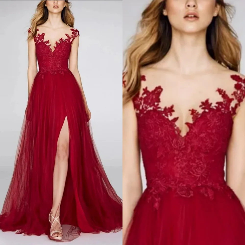 Ball Elegant V-neck Gown Floor Length Evening Lace Net/Tulle Formal Occasion فساتين نسائيه سهرهformal
Ball Elegant V-neck Gown Floor Length Evening Lace Net/Tulle Formal Occasion فساتين نسائيه سهرهformal