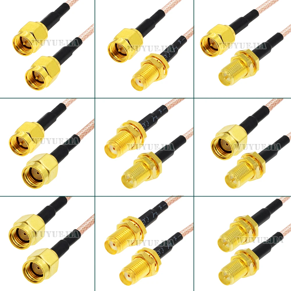 RG316 Coaxial Cable SMA Type Male Plug to Female Jack RP-SMA RF Coaxia Pigtail WIFI Router Antenna Extension Cord Jumper 50ohm
RG316 Coaxial Cable SMA Type Male Plug to Female Jack RP-SMA RF Coaxia Pigtail WIFI Router Antenna Extension Cord Jumper 50ohm