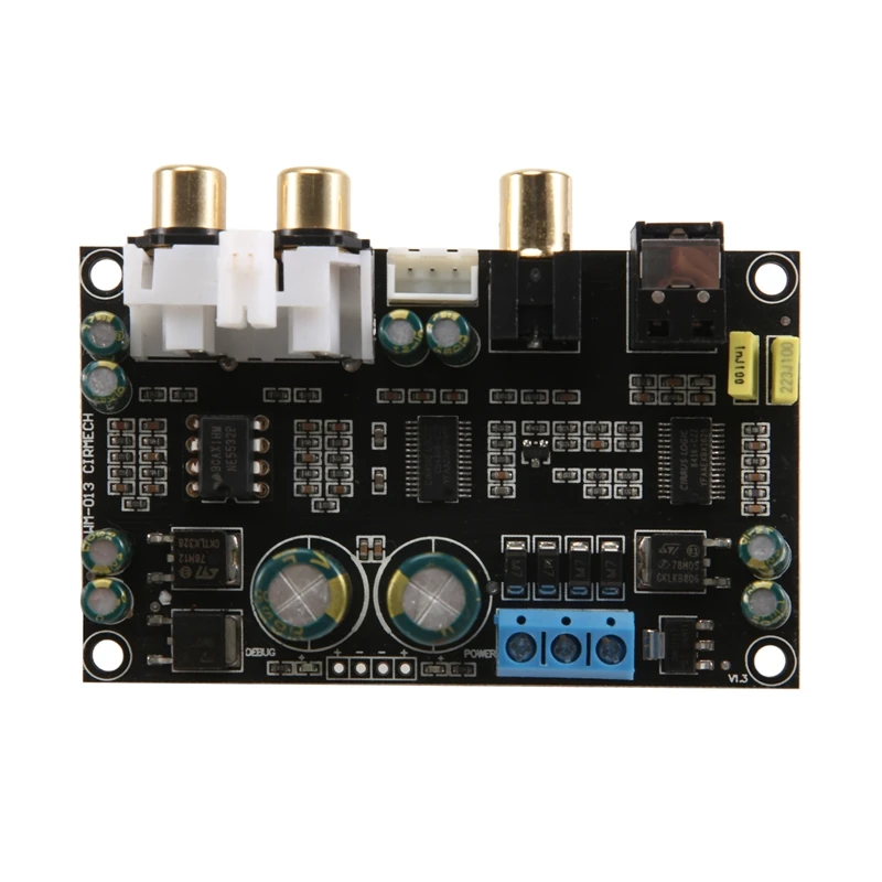 Плата декодера CS8416 CS4398 с цифровым интерфейсом, ЦАП, 24 бит, 192K, SPDIF, коаксиальное оптическое волокно, AUX для усилителя телевизора, 1 шт.
Плата декодера CS8416 CS4398 с цифровым интерфейсом, ЦАП, 24 бит, 192K, SPDIF, коаксиальное оптическое волокно, AUX для усилителя телевизора, 1 шт.