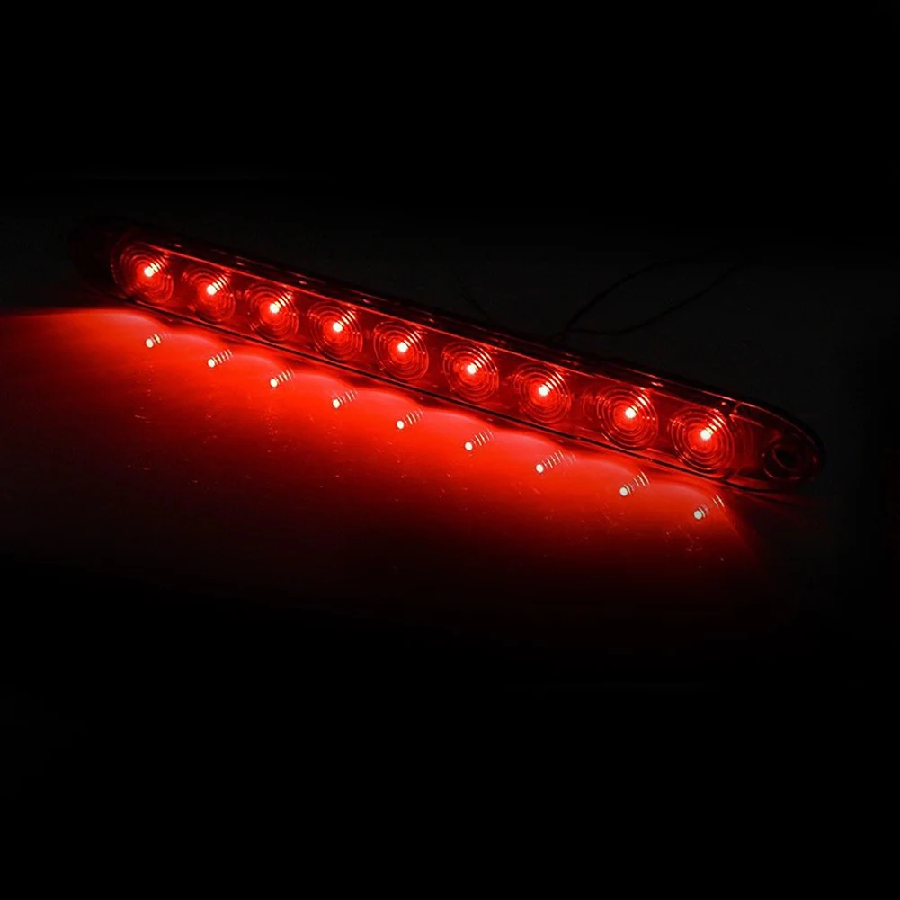 Universal Red Waterproof 9 LED Light Bar Stop Turn Tail 3rd Brake Light Truck Trailer Car Brake Light Replacement Parts
Universal Red Waterproof 9 LED Light Bar Stop Turn Tail 3rd Brake Light Truck Trailer Car Brake Light Replacement Parts