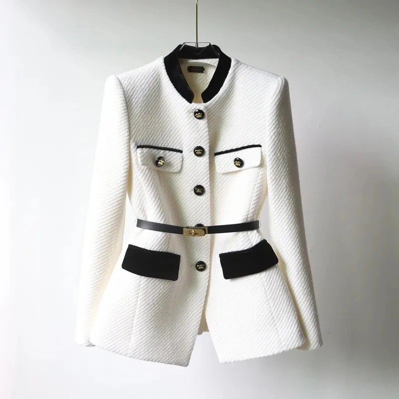 Trendy Small Fragrant Tweed Blazer Jacket for Women Mid Length Single Breasted Coat Vintage Elegant Slim Chic Spring Autumn New
Trendy Small Fragrant Tweed Blazer Jacket for Women Mid Length Single Breasted Coat Vintage Elegant Slim Chic Spring Autumn New