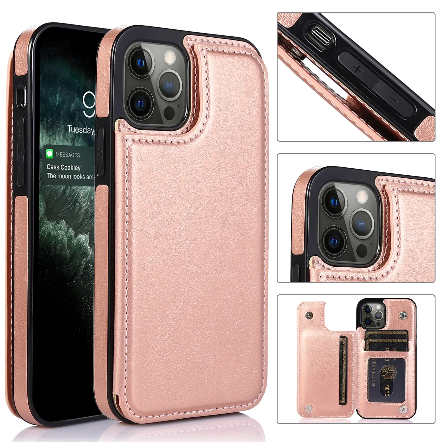 Double Buckle Leather Case For Iphone 14 Pro Max 13 12 Mini Pro With Card Slots And Stand Function Drop Protection Cover
Double Buckle Leather Case For Iphone 14 Pro Max 13 12 Mini Pro With Card Slots And Stand Function Drop Protection Cover