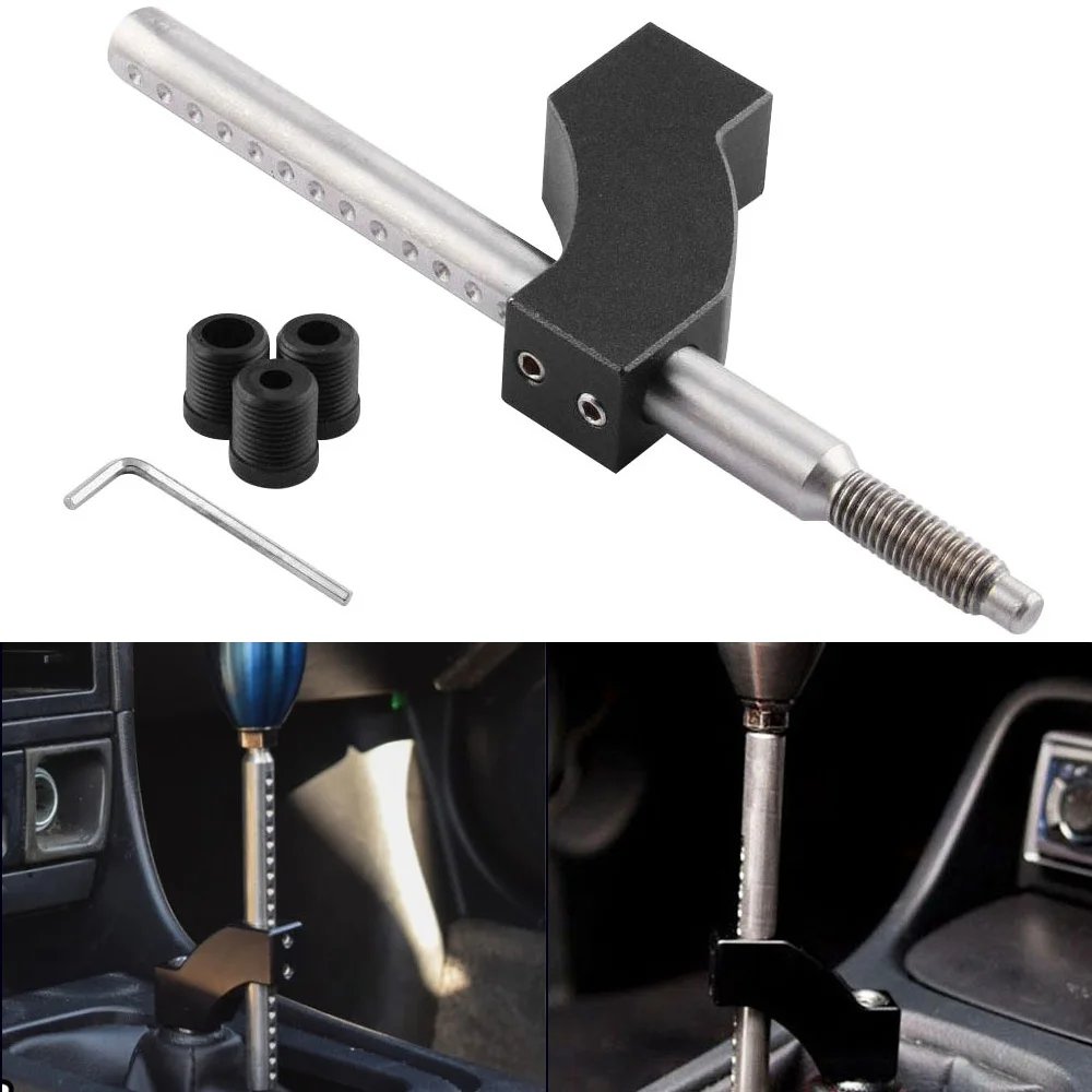 Car Gear Shift Knob Extender Aluminum Adjustable Height Lever Shifter Extension Single Bend Car Shifter Extender With Adapters
Car Gear Shift Knob Extender Aluminum Adjustable Height Lever Shifter Extension Single Bend Car Shifter Extender With Adapters