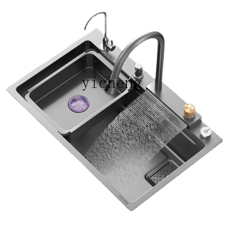XL Kitchen Vegetable Basin Sink Integrated Dishwashing Hand Pool Stainless Steel Waterfall Large Single Sink
XL Kitchen Vegetable Basin Sink Integrated Dishwashing Hand Pool Stainless Steel Waterfall Large Single Sink