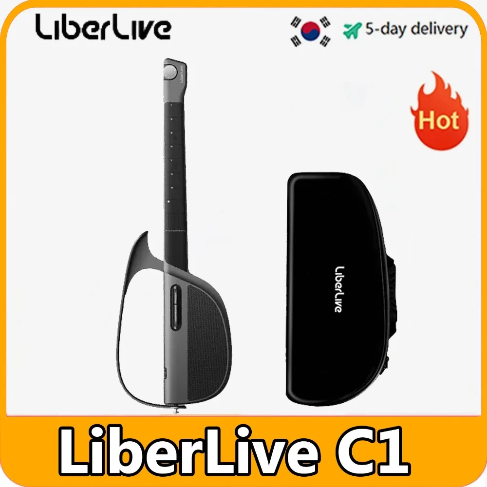 

Original LiberLive C1 Stringless Foldable Smart Travel Guitar Fusion Accompaniment with Guitar Bag Guitar Strap