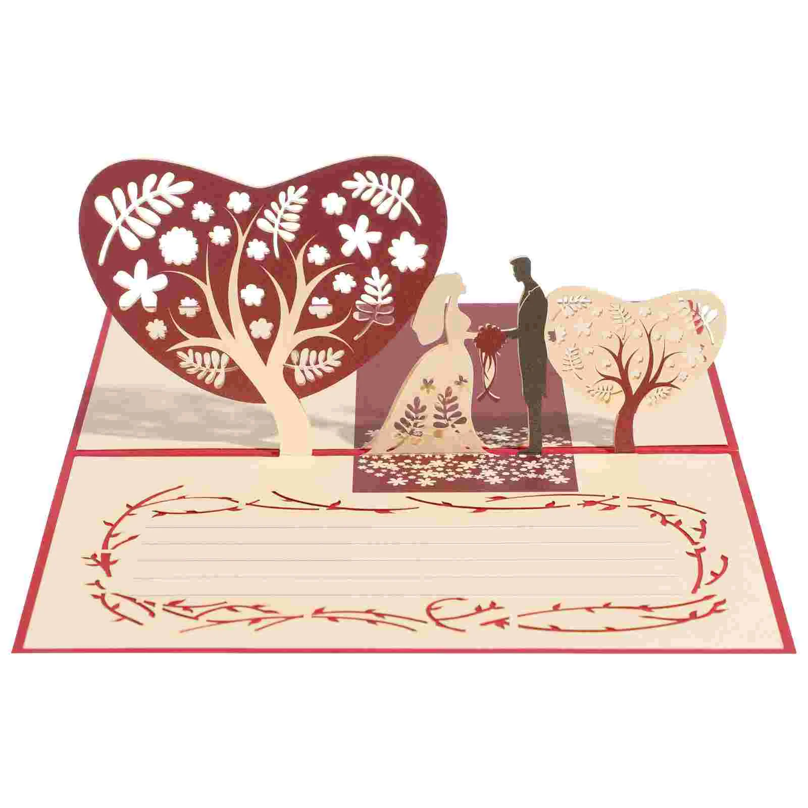 UNOMOR Creative Wedding Up Greeting 3D Gift with Bride And Bridegroom Design
UNOMOR Creative Wedding Up Greeting 3D Gift with Bride And Bridegroom Design