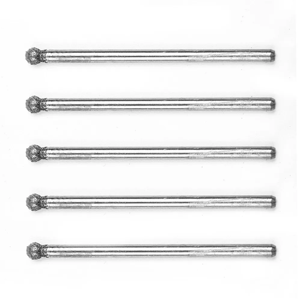0.5mm-3mm Diamond Grinding Head Ball Round Rotary Diamond Burr Drill Bit Grinding Carving 5pcs Power Tools Accessors
0.5mm-3mm Diamond Grinding Head Ball Round Rotary Diamond Burr Drill Bit Grinding Carving 5pcs Power Tools Accessors