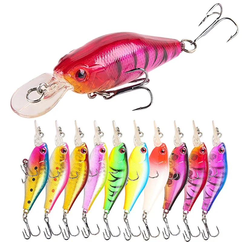 

ZWICKE 7.1cm 7g Minnow Fishing Wobblers Artificial Hard Bait Fake Plastic Lure Pesca Crankbait Pike Treble Hooks Tackle Swimbait