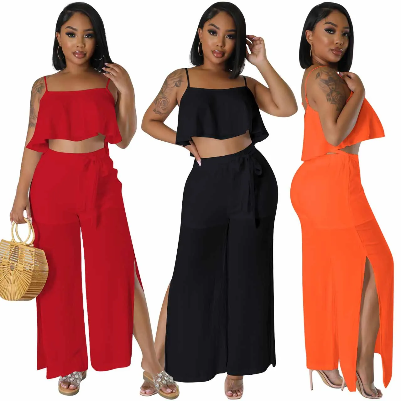 

Strapless High Waisted Grid With Sexy Fashion Outfits Two Set Top Tunic Beach Long Pareo Praia Ladies Clothing Female Swimwear