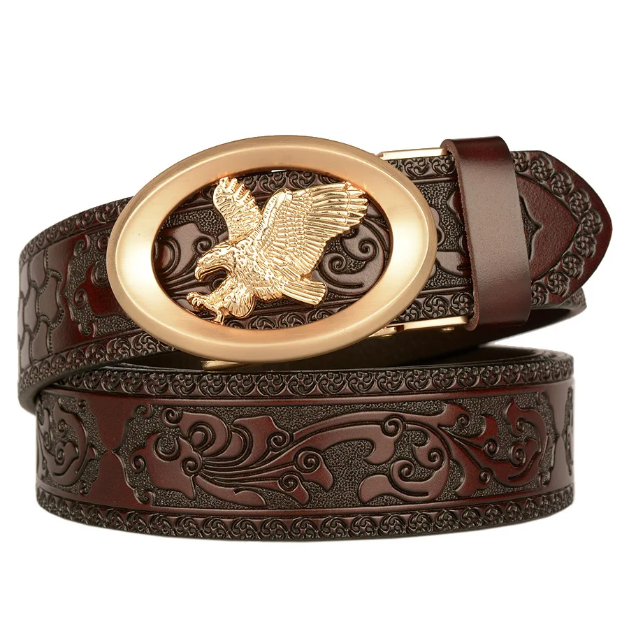 Top Cow Genuine Leather Belts for Men Luxury Designer High Quality Fashion Style Vintage Brown Cowboy Golden Male Belt Men Gift
Top Cow Genuine Leather Belts for Men Luxury Designer High Quality Fashion Style Vintage Brown Cowboy Golden Male Belt Men Gift